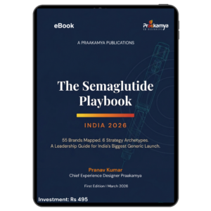 Cover of The Semaglutide Playbook by Pranav Kumar, a strategy guide to India's semaglutide generics market