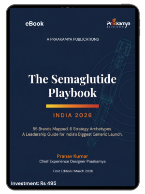 Cover of The Semaglutide Playbook by Pranav Kumar, a strategy guide to India's semaglutide generics market
